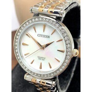 Citizen Womens Watch ER0216-67D Quartz White Mother of Pearl Dial Two Tone Steel